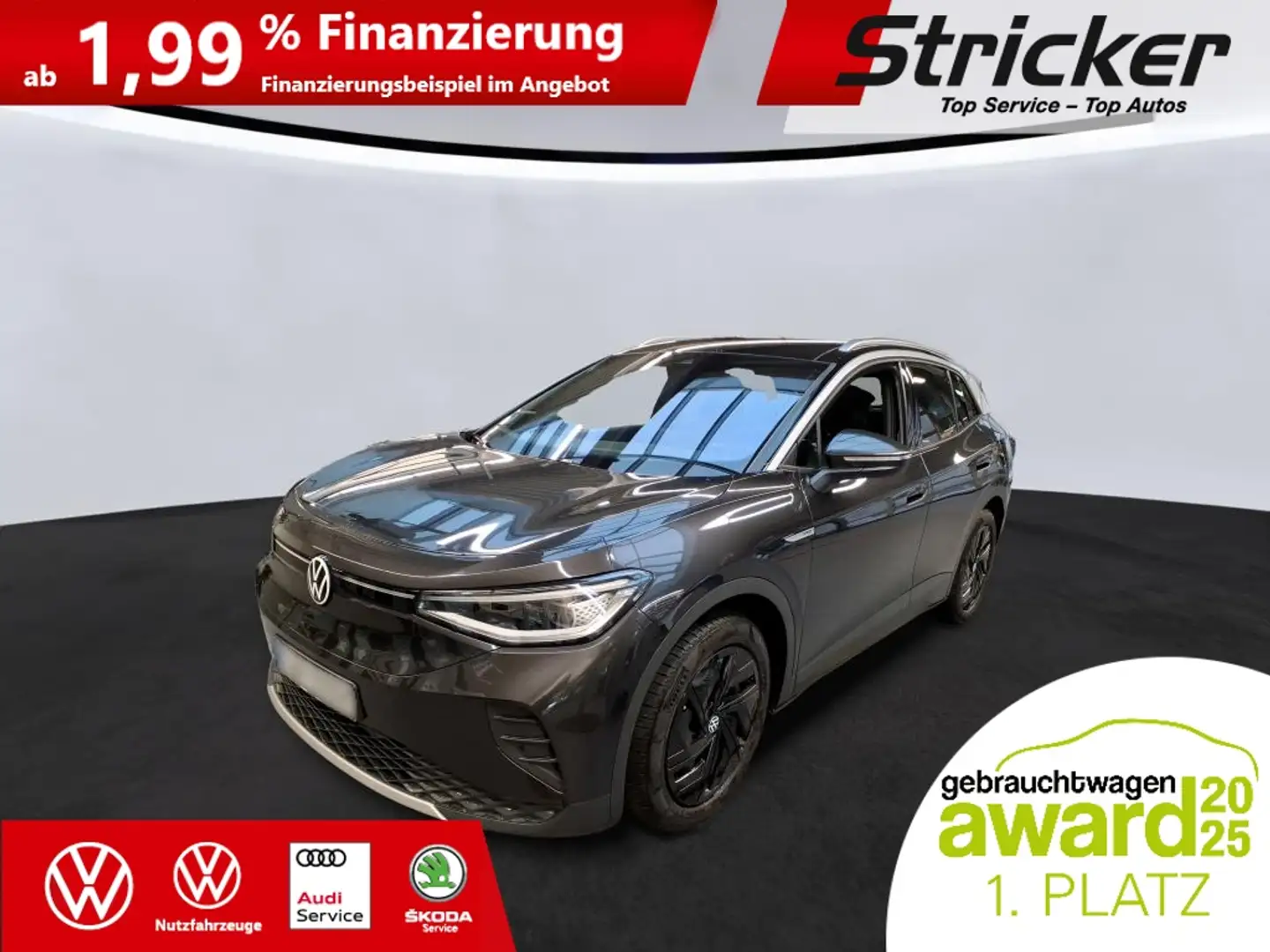 Volkswagen ID.4 Tech 150/77 251,-ohne Anzahlung AHK Pano Wärmepum Grau - 2