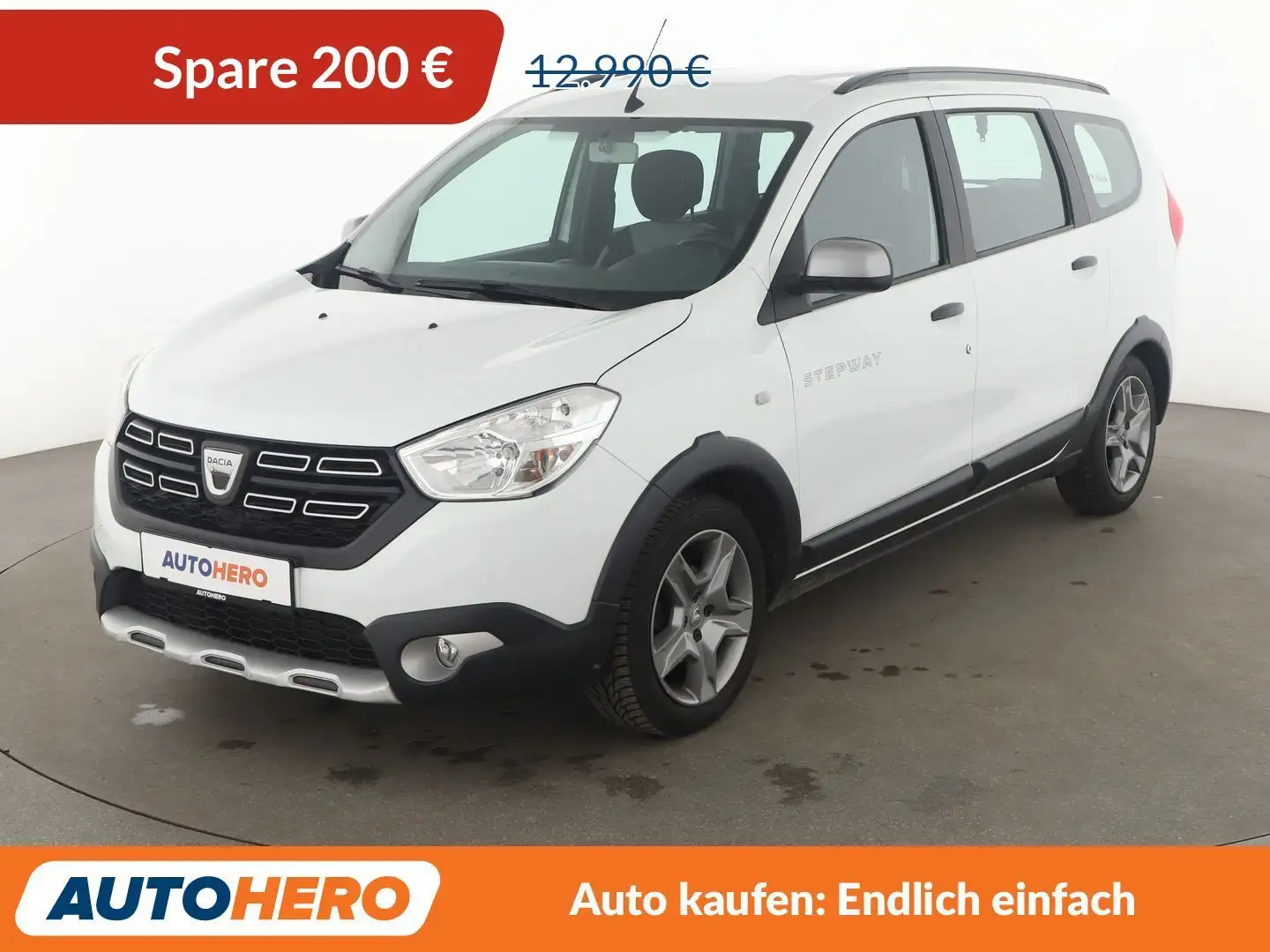 Dacia Lodgy 1.6 SCe Stepway*NAVI*PDC*SHZ*AHK*KLIMA*TEMPO* Weiß - 1