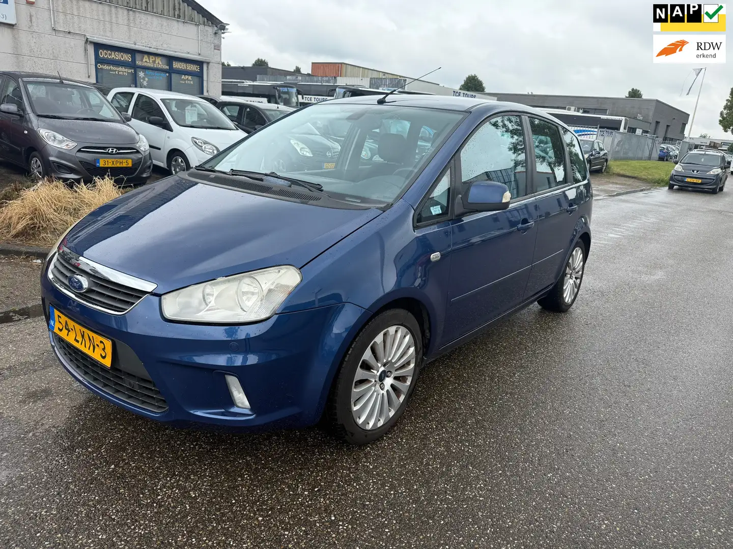 Ford C-Max 1.8-16V Limited NAV.+ Clima Bj:2010 NAP! Blauw - 1