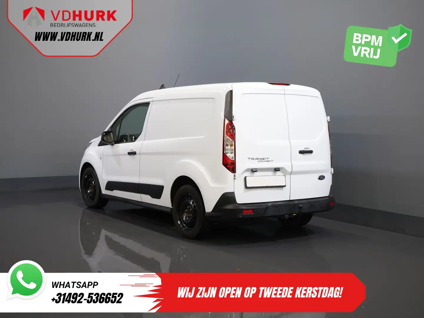 Ford Transit Connect 1.0 Ecoboost 100 pk Trend BENZINE BPM VRIJ! Standk Blanc - 2