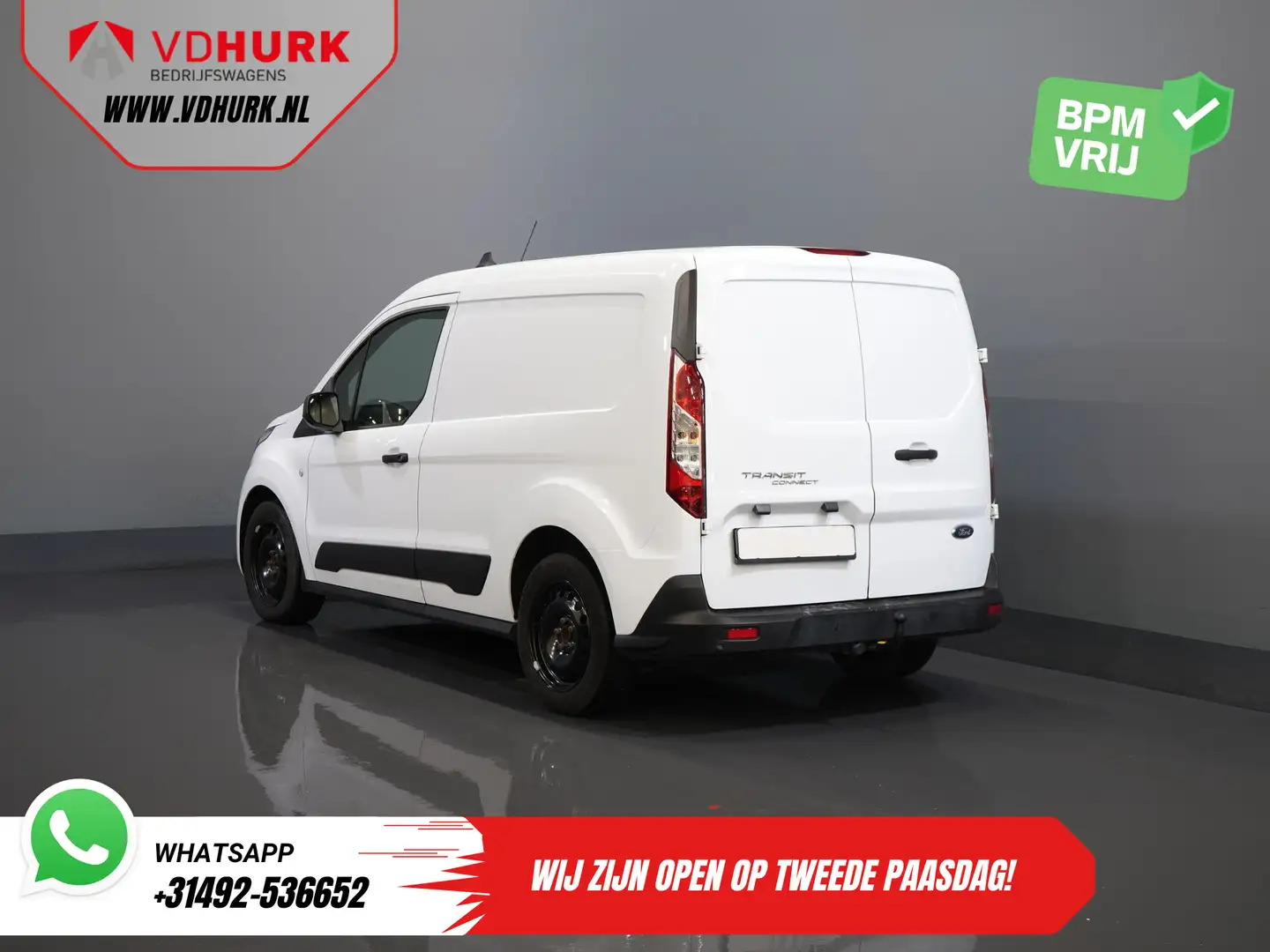 Ford Transit Connect 1.0 Ecoboost 100 pk Trend BENZINE BPM VRIJ! Standk Weiß - 2
