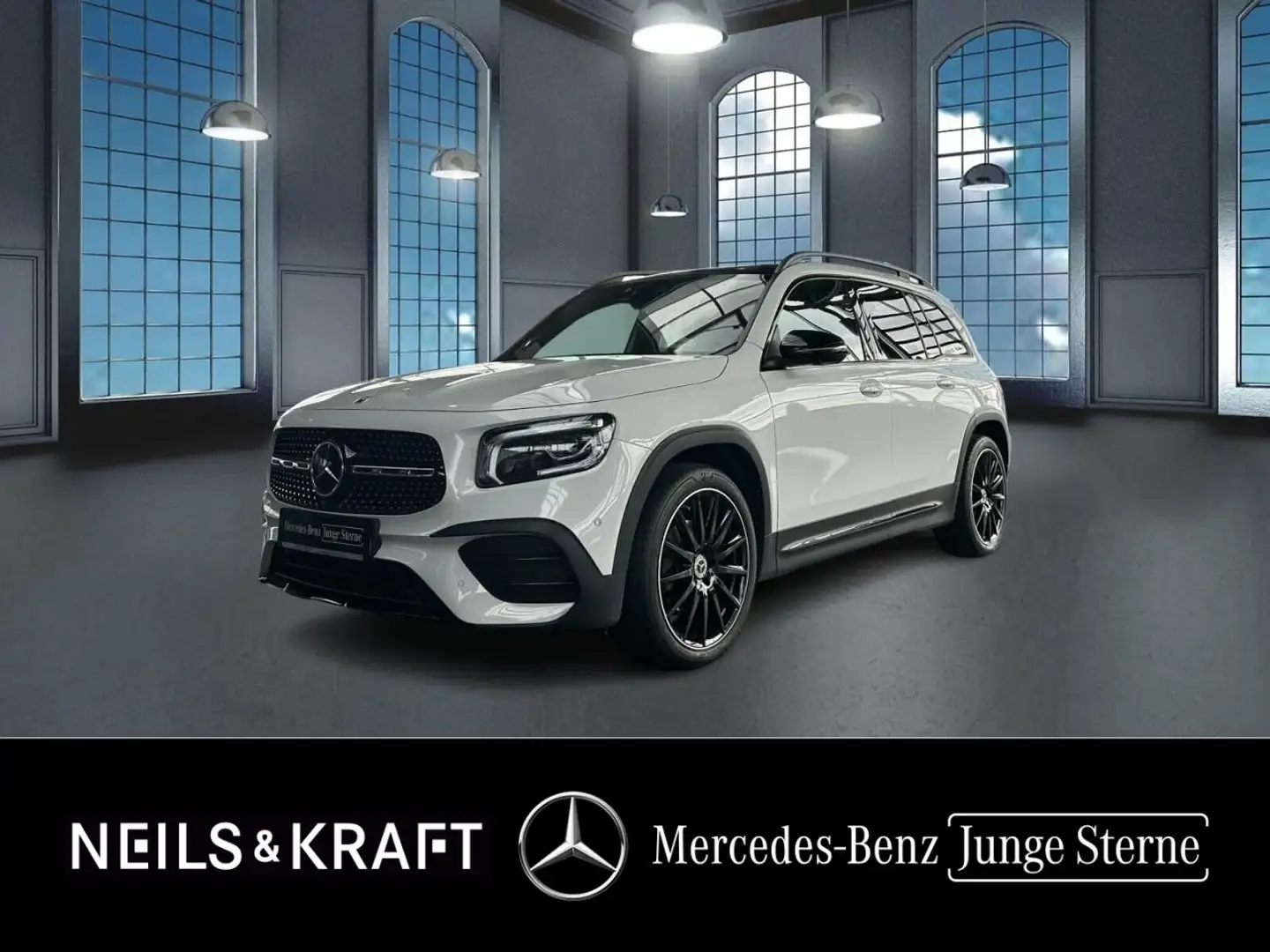 Mercedes-Benz GLB 200 4MATIC AMG+NIGHT+FAHRASSIST+MULTIBEAM Weiß - 1