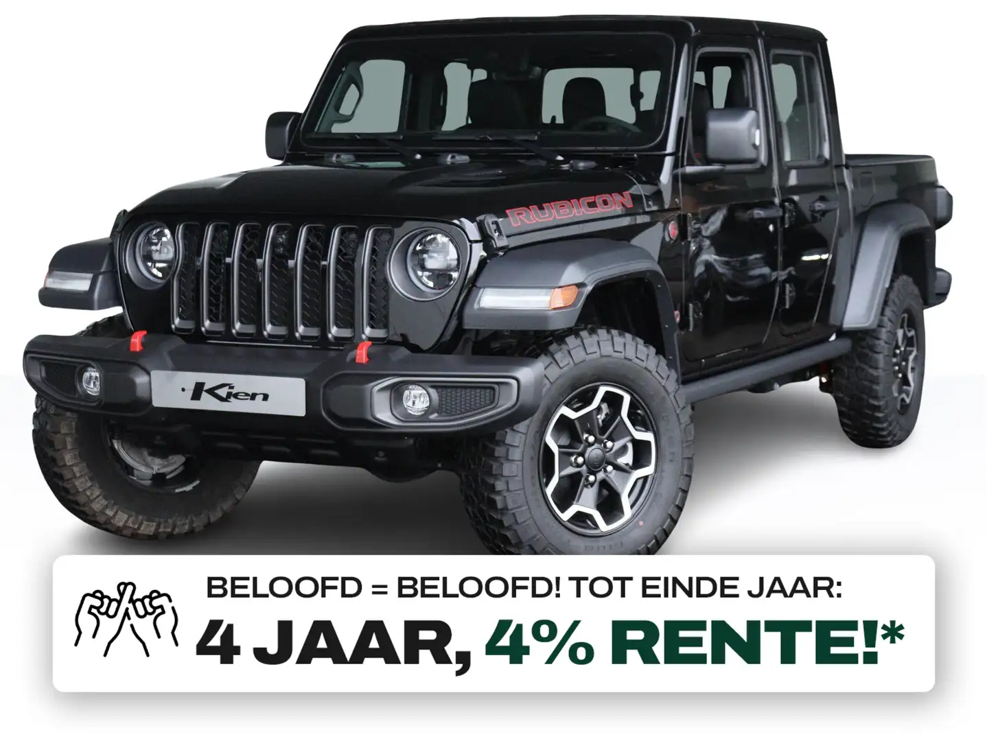 Jeep Gladiator Rubicon 3.6 V6 |  Grijs kenteken | mogelijk 5 pers Zwart - 1