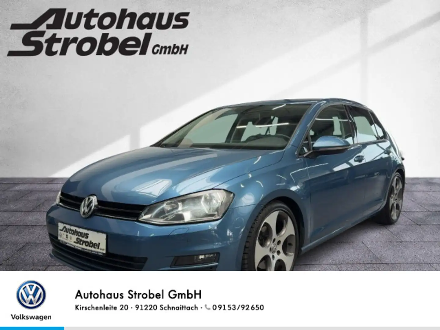 Volkswagen Golf VII 1.2 TSI Comfortline Detroit Alu Park As Bleu - 1