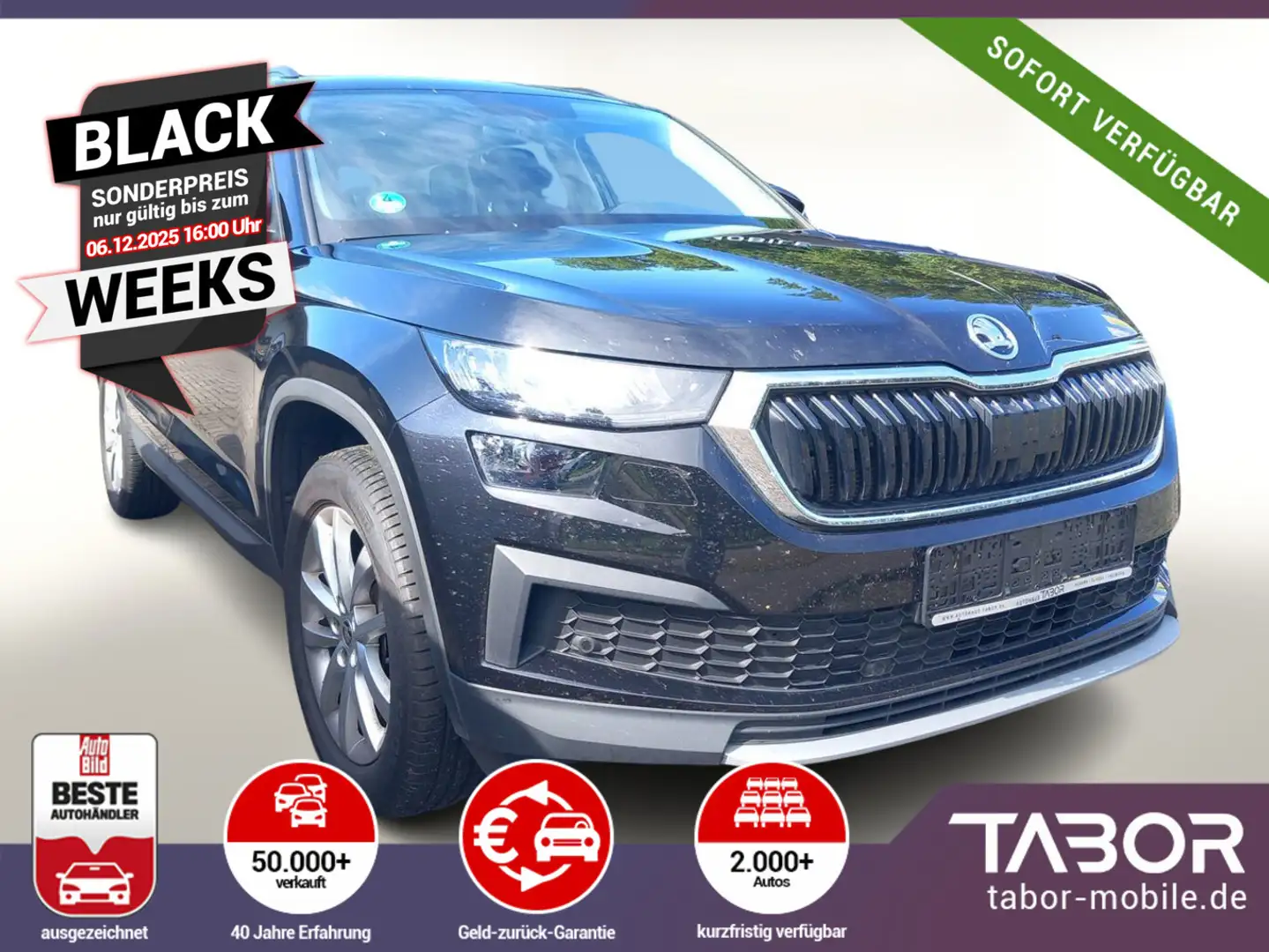 Skoda Kodiaq 2.0 TDI 150 DSG Amb LED Nav 18Z Kessy SHZ Schwarz - 1