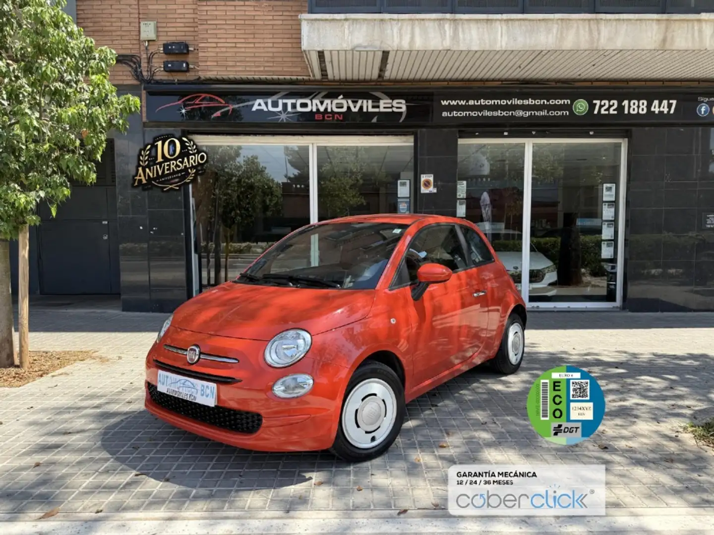 Fiat 500 1.0 GSE Lounge Oranje - 1