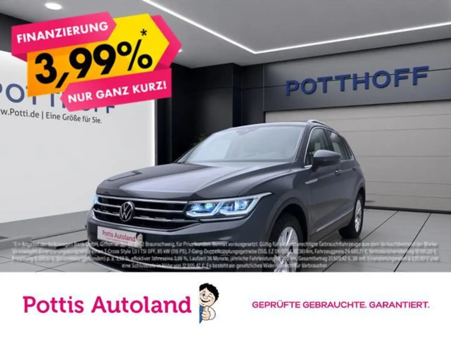 Volkswagen Tiguan 2.0 TSI DSG 4M ELEGANCE IQ.LIGHT AHK KAME Grau - 1