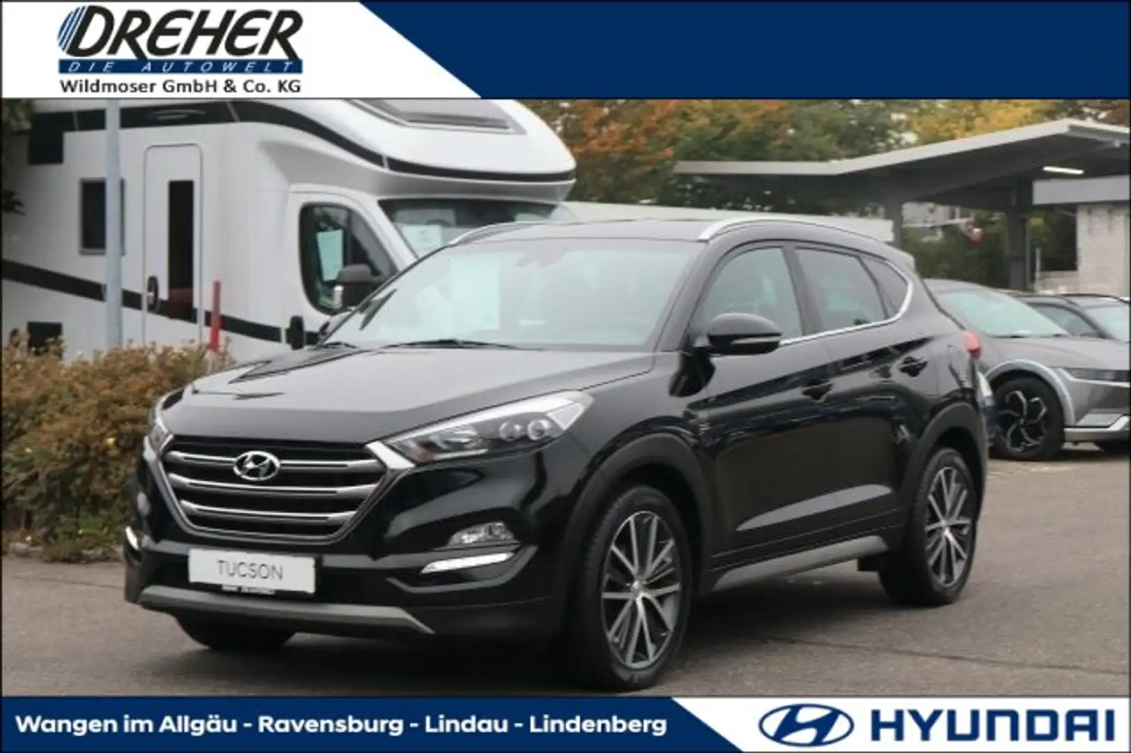 Hyundai TUCSON Tucson Passion + 4WD Navi/Klima/LED/Sitzhzg. BC Noir - 1