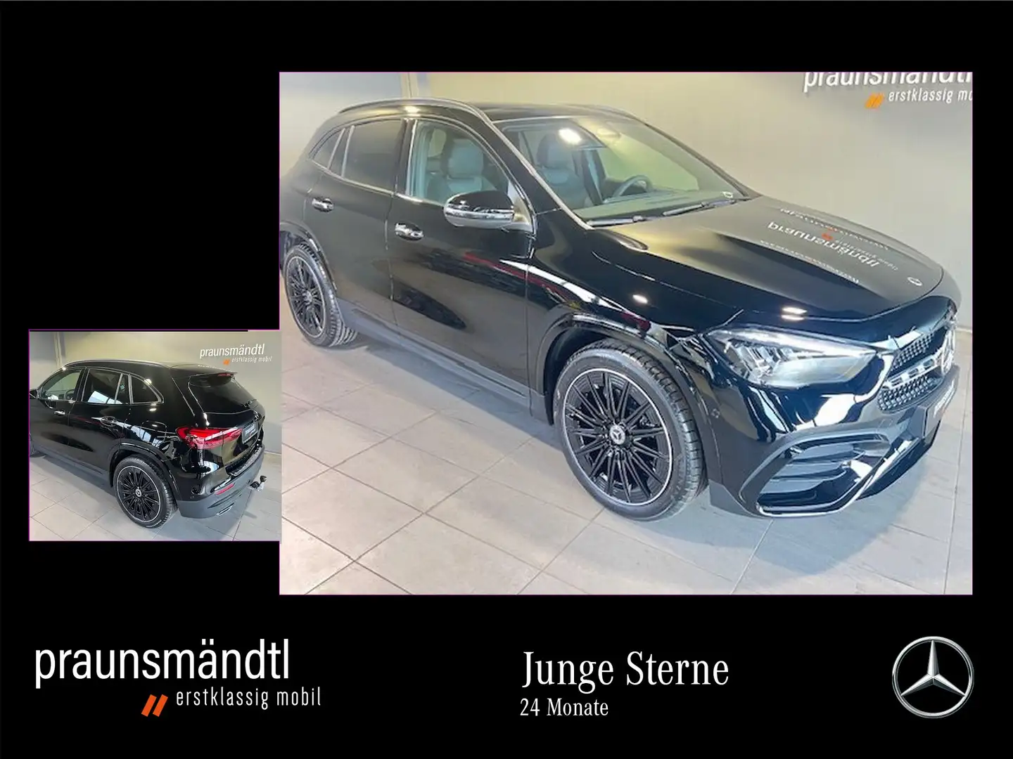 Mercedes-Benz GLA 220 4M AMG Night Pano/AHK/Sound/Tot/20"/MBUX Schwarz - 1