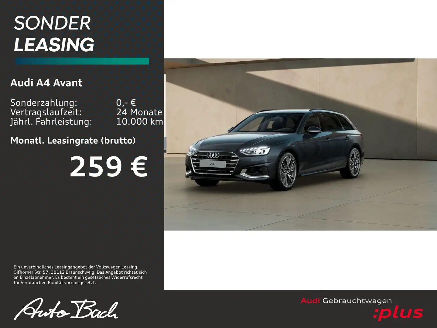 Audi A4 Advanced 30TDI Stronic Navi EPH AHK Grau - 2