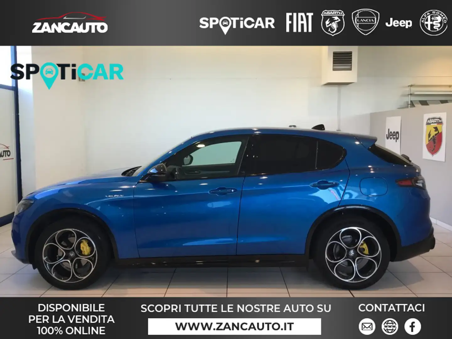 Alfa Romeo Stelvio Stelvio 2.2 Turbodiesel 210 CV AT8 Q4 Veloce MY24 Bleu - 1