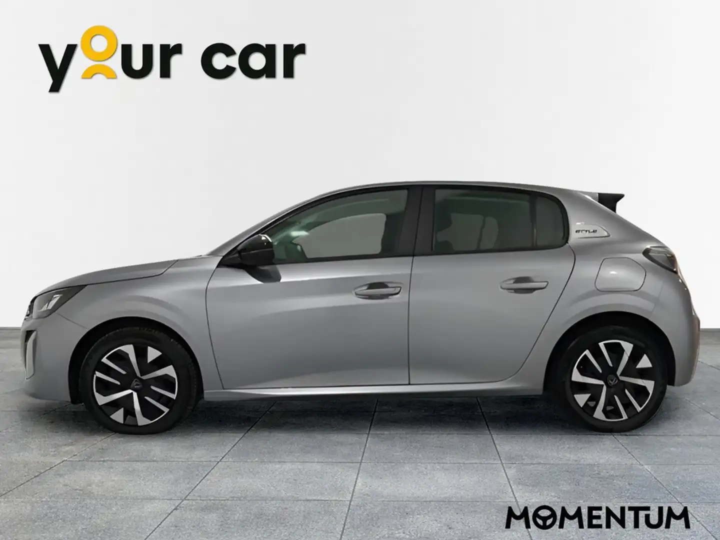 Peugeot 208 1.2 Hybrid Style e-DCS6 110 Gris - 2