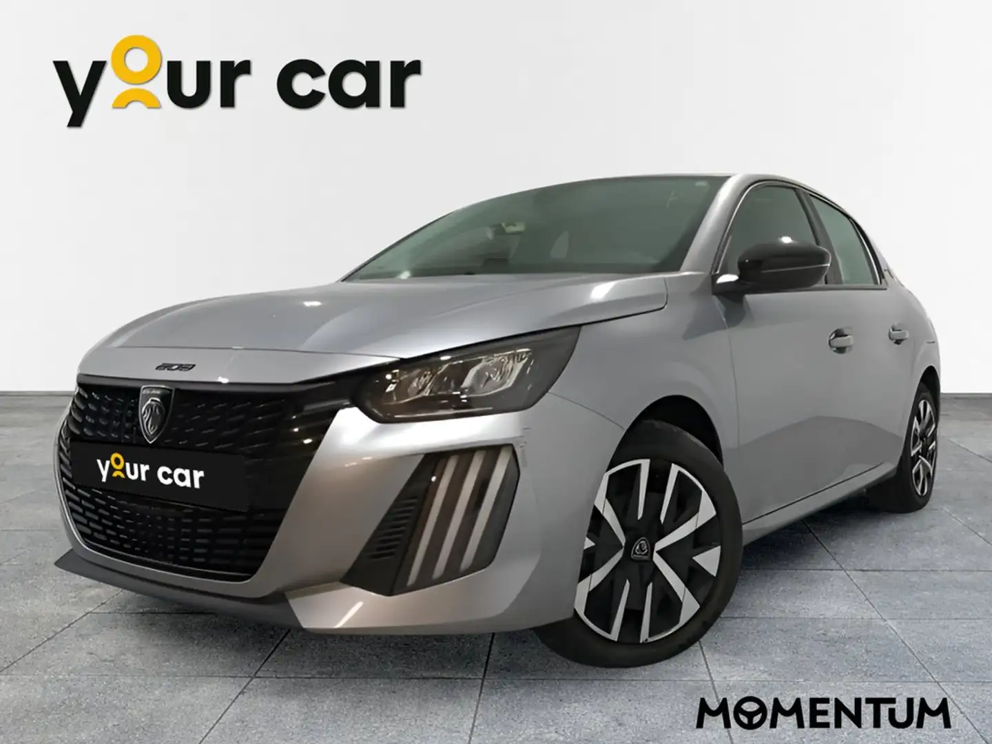 Peugeot 208 1.2 Hybrid Style e-DCS6 110 Gris - 1