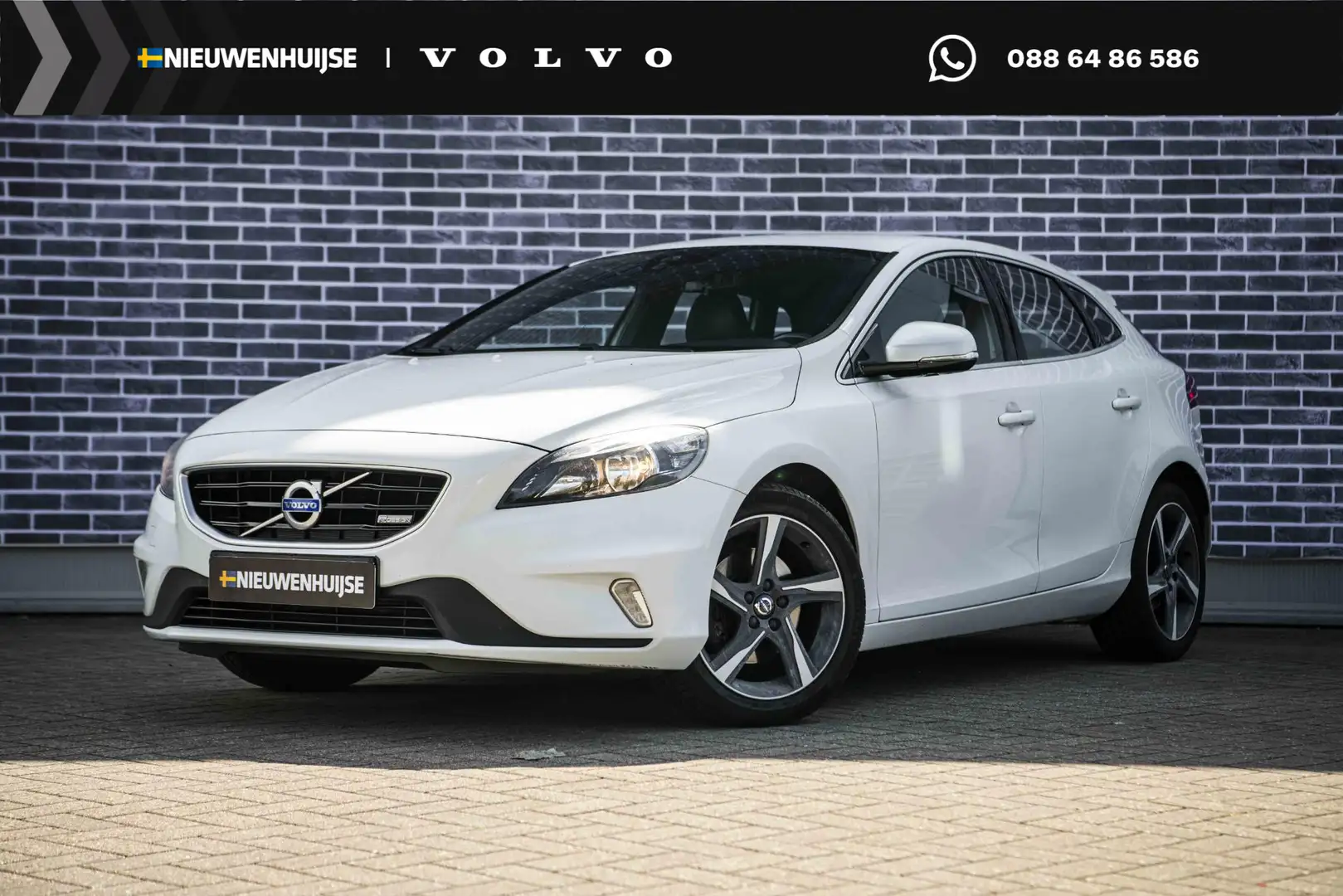 Volvo V40 1.6 T3 R-Design | Trekhaak | Parkeersensoren achte Wit - 1