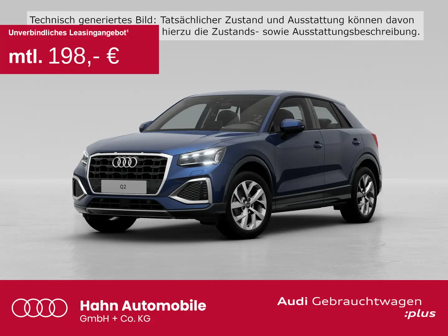Audi Q2 35 TFSI S-tronic advanced AHK Matrix Navi Ein Blau - 1