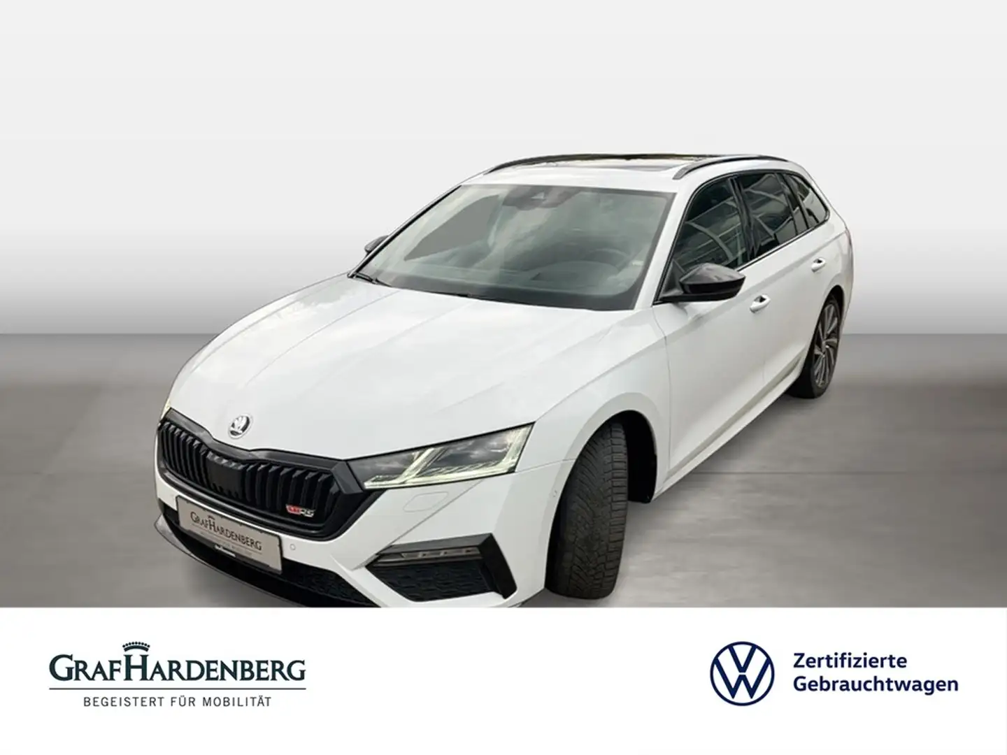 Skoda Octavia Combi RS 4x4 TDI DSG Navi AHK LED Weiß - 1