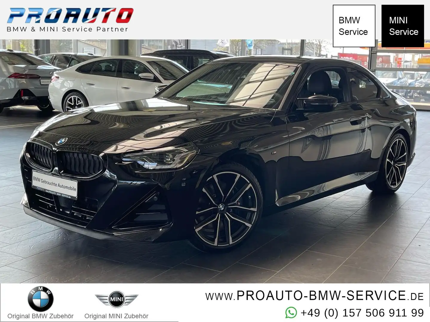 BMW M240i xDrive A-LED/RFK/HUD/LiveCoPro/KomfZG. Schwarz - 1