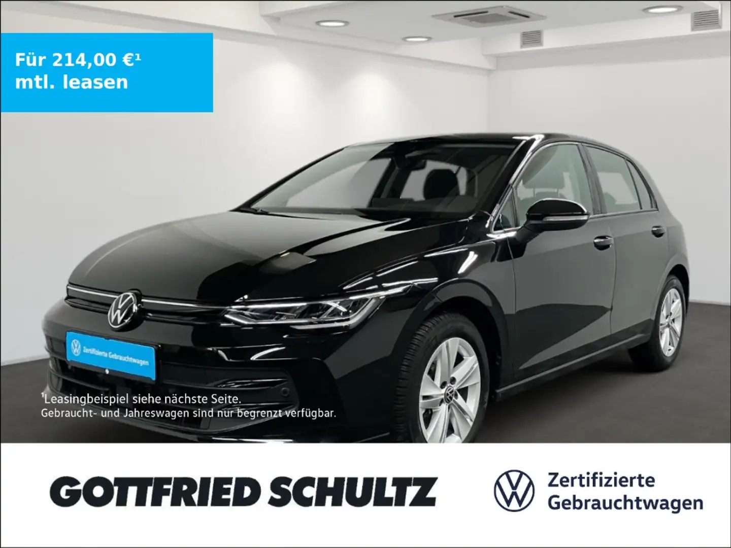 Volkswagen Golf VIII 1.5 TSI LED NAV AHK ACC SHZ Life Schwarz - 1