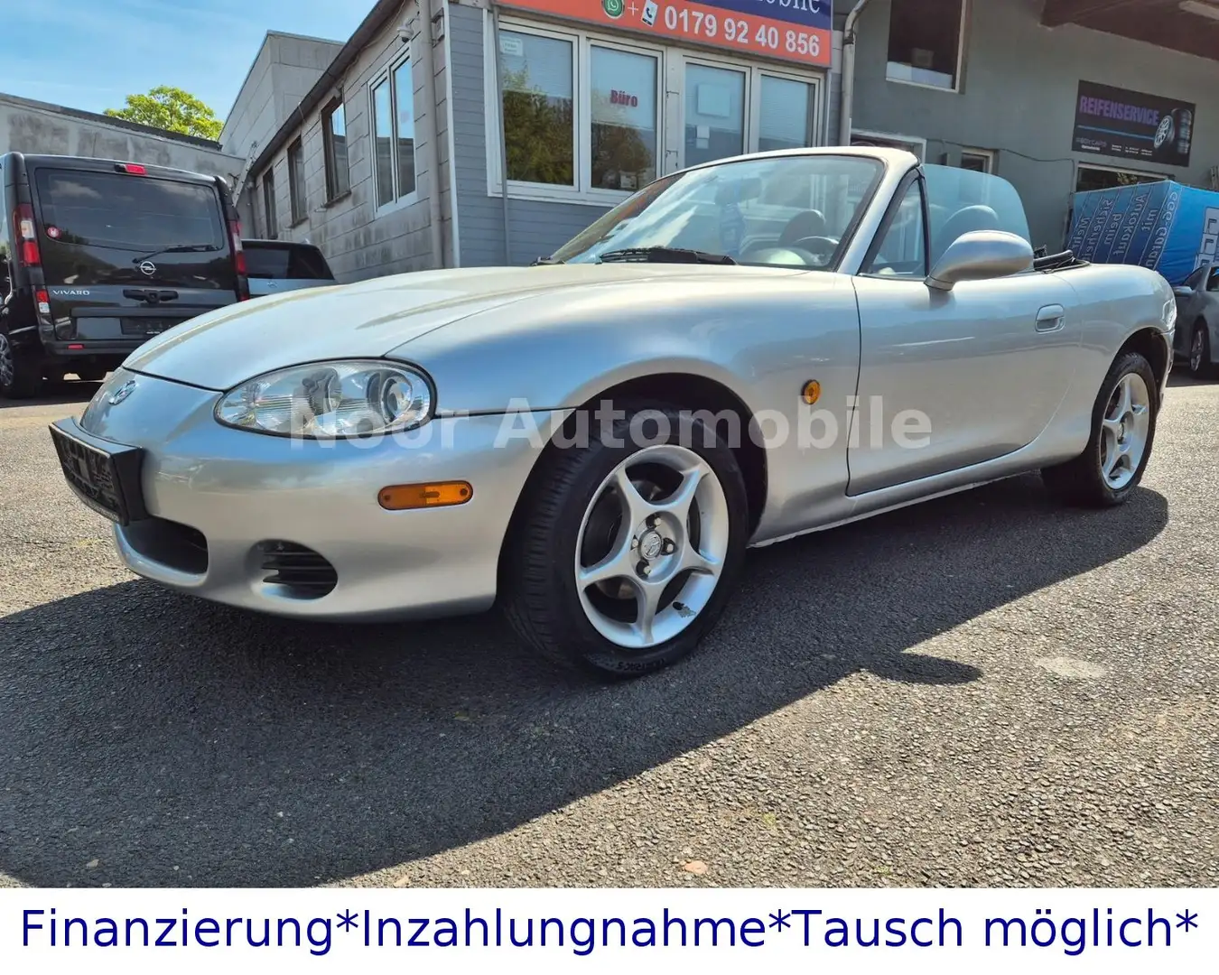 Mazda MX-5 1.6 i Roadster*Leder*SH.*Allwetterreifen* Plateado - 2