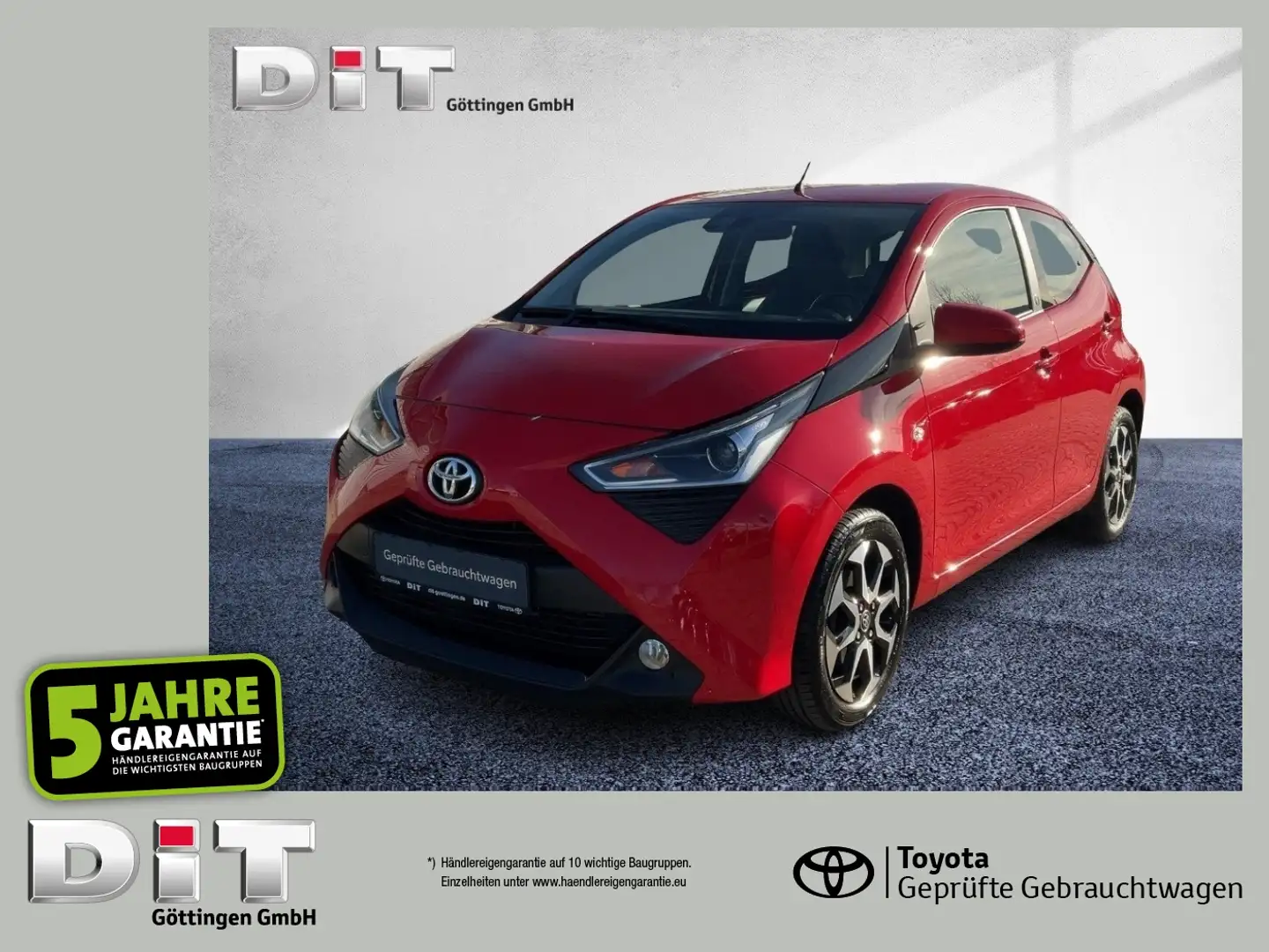Toyota Aygo 1.0 x-play Team D Klima., SpurH LM KAM Rot - 1