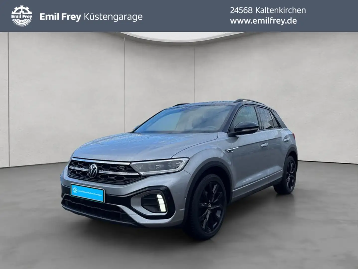 Volkswagen T-Roc 2.0 TDI SCR R-Line FAHRSCHULUMBAU AHK Panoda Silber - 1