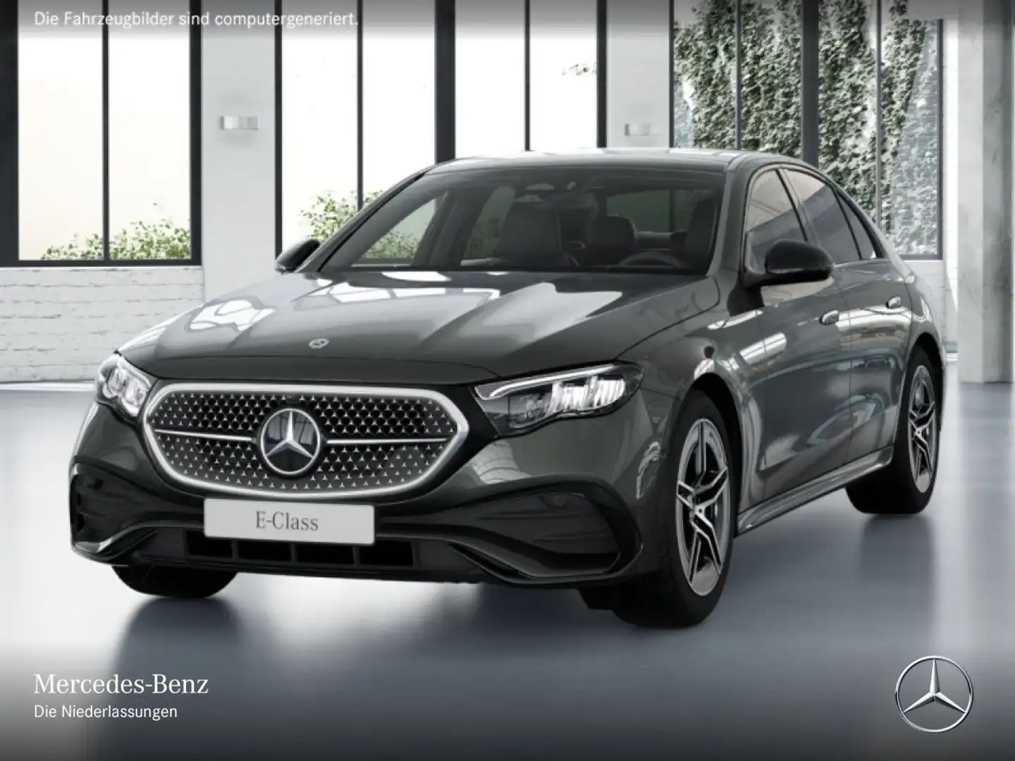 Mercedes-Benz E 220 d AMG 360° Pano Distr. LED Night Totwinkel Grau - 2