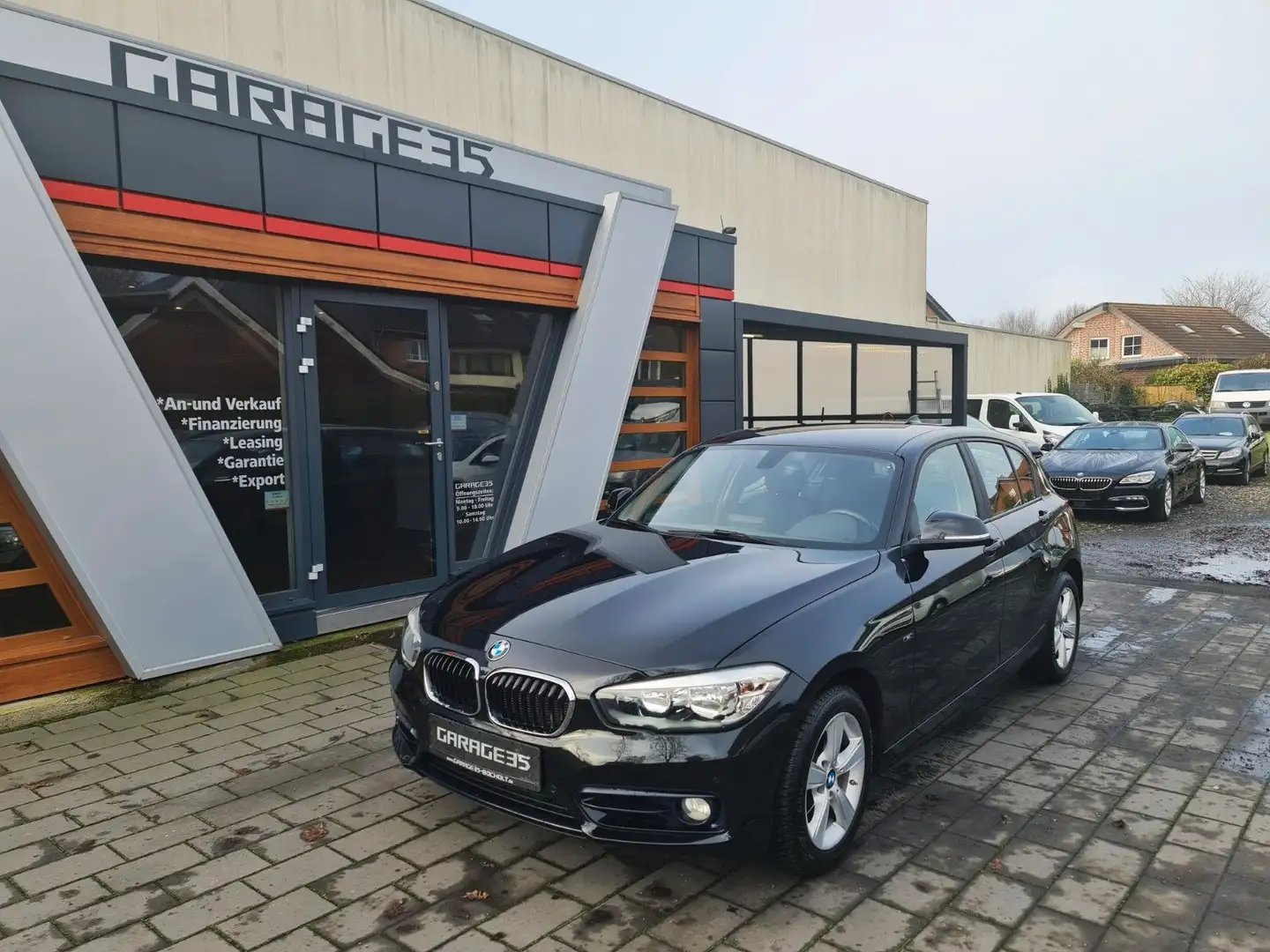BMW 120 i Sport Line Automatik/5 TÜR/NAVI/PDC/SHZ Negro - 2