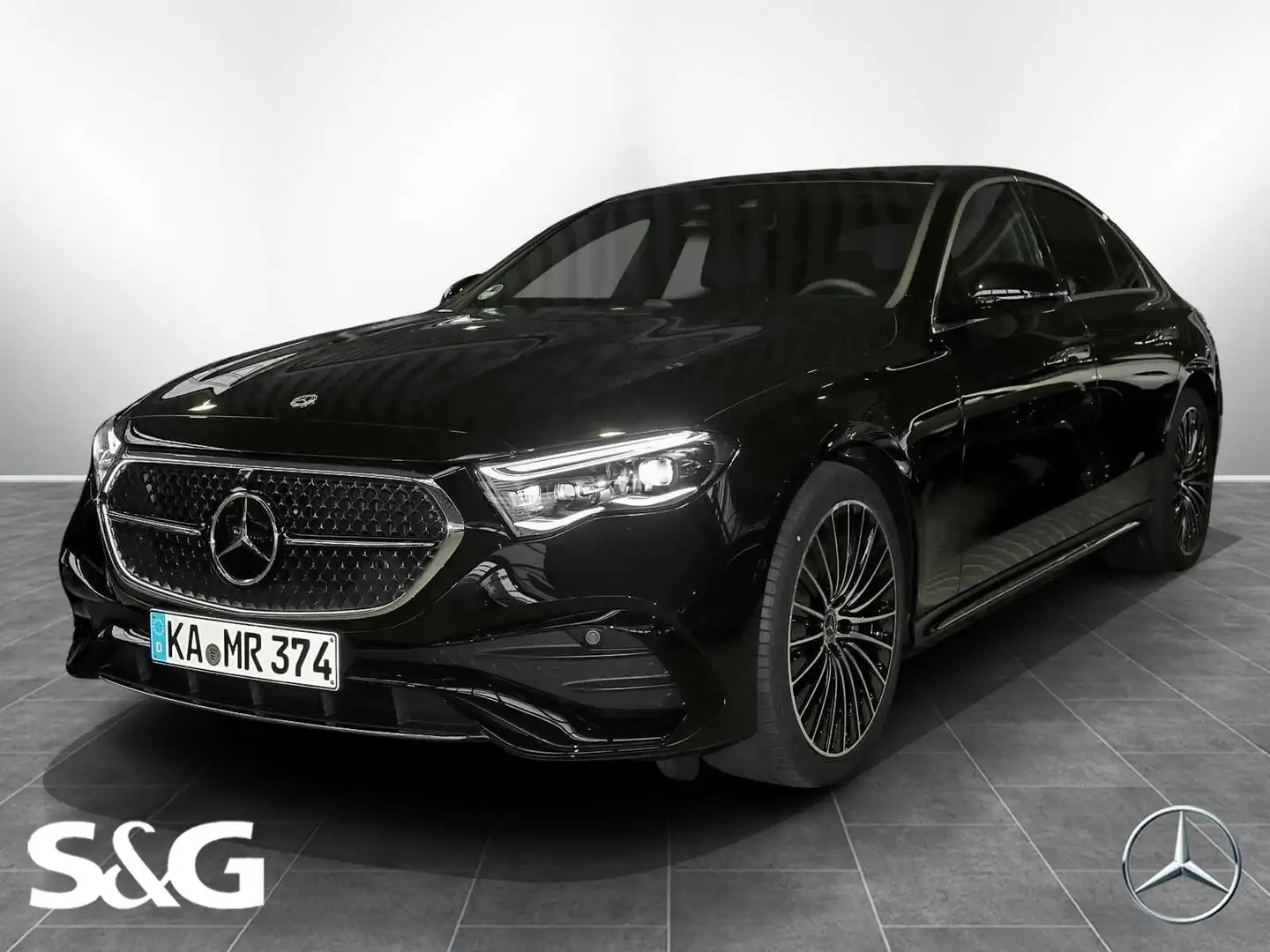 Mercedes-Benz E 220 d Limousine AMG MBUX+360°+DIG-LED+Pano+20 Schwarz - 1