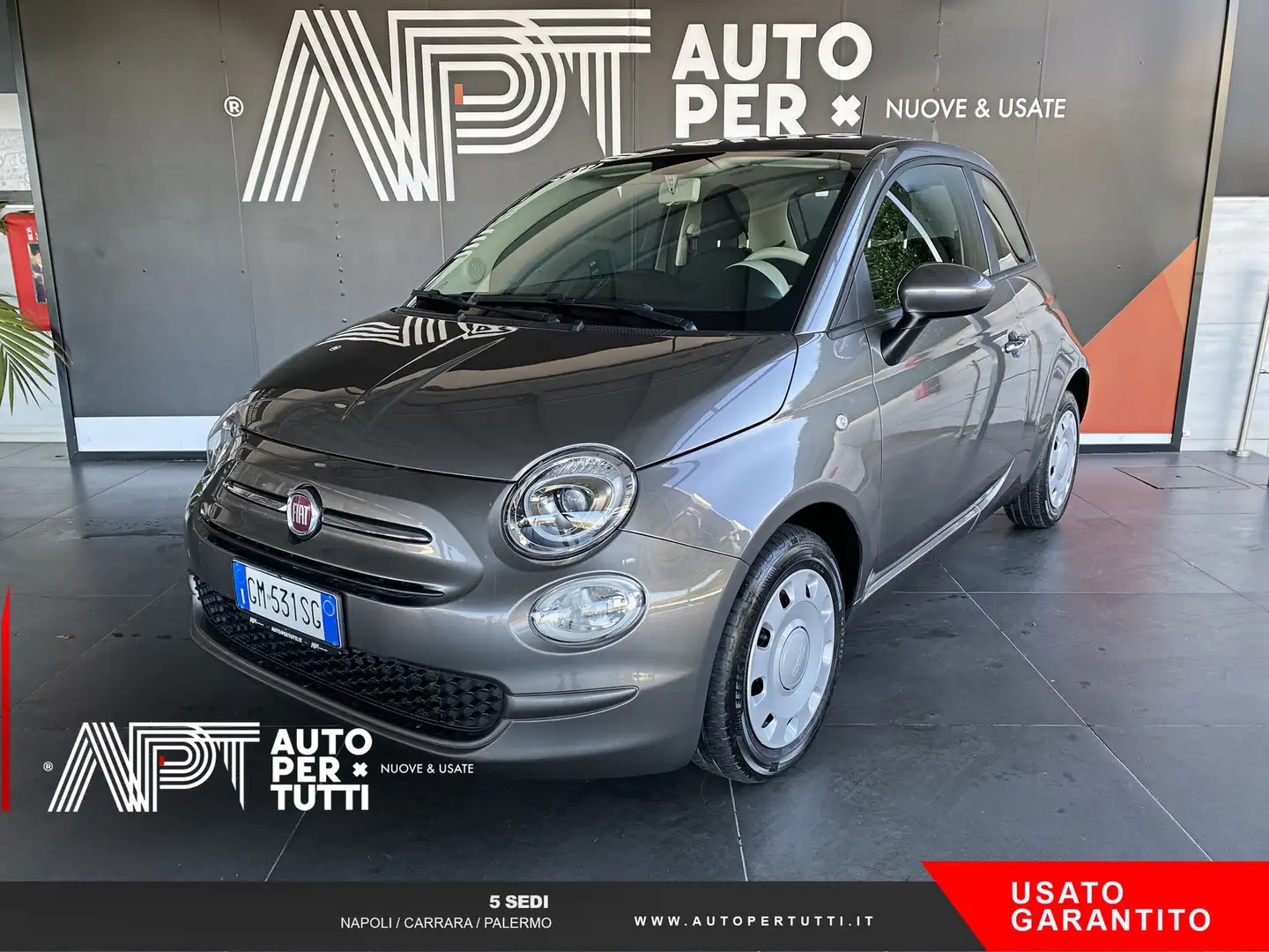 Fiat 500 500 1.0 hybrid 70cv Gris - 1