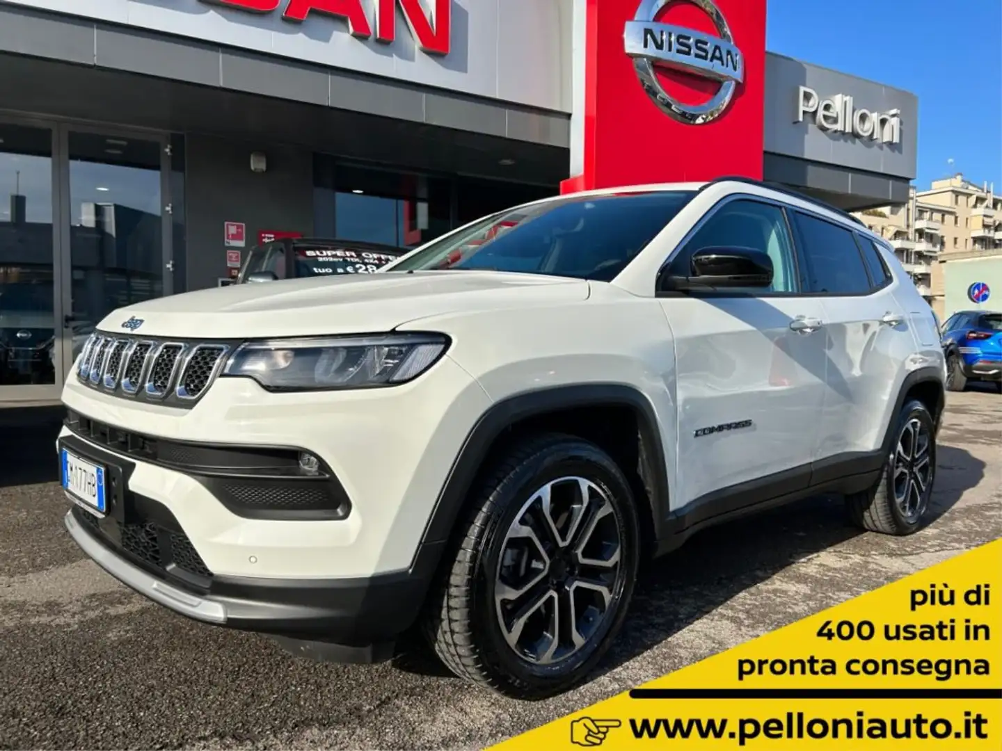 Jeep Compass 1.3 T4 190CV PHEV PLUG IN AT6 4xe Limited KM 6.000 Bianco - 1