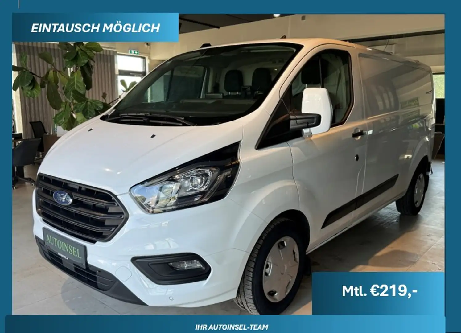 Ford Transit Custom 340 L2 170 PS Navi SZH Weiß - 1
