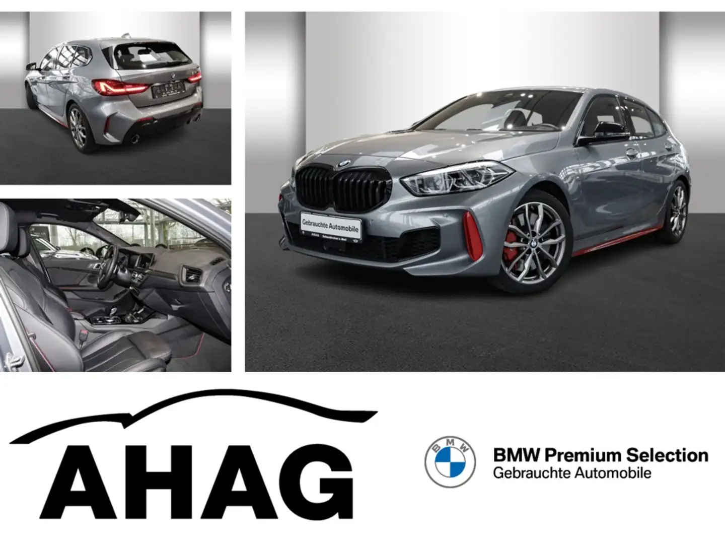 BMW 128ti Sport Aut. Klimaaut. Head-Up Memory vorn Grau - 1