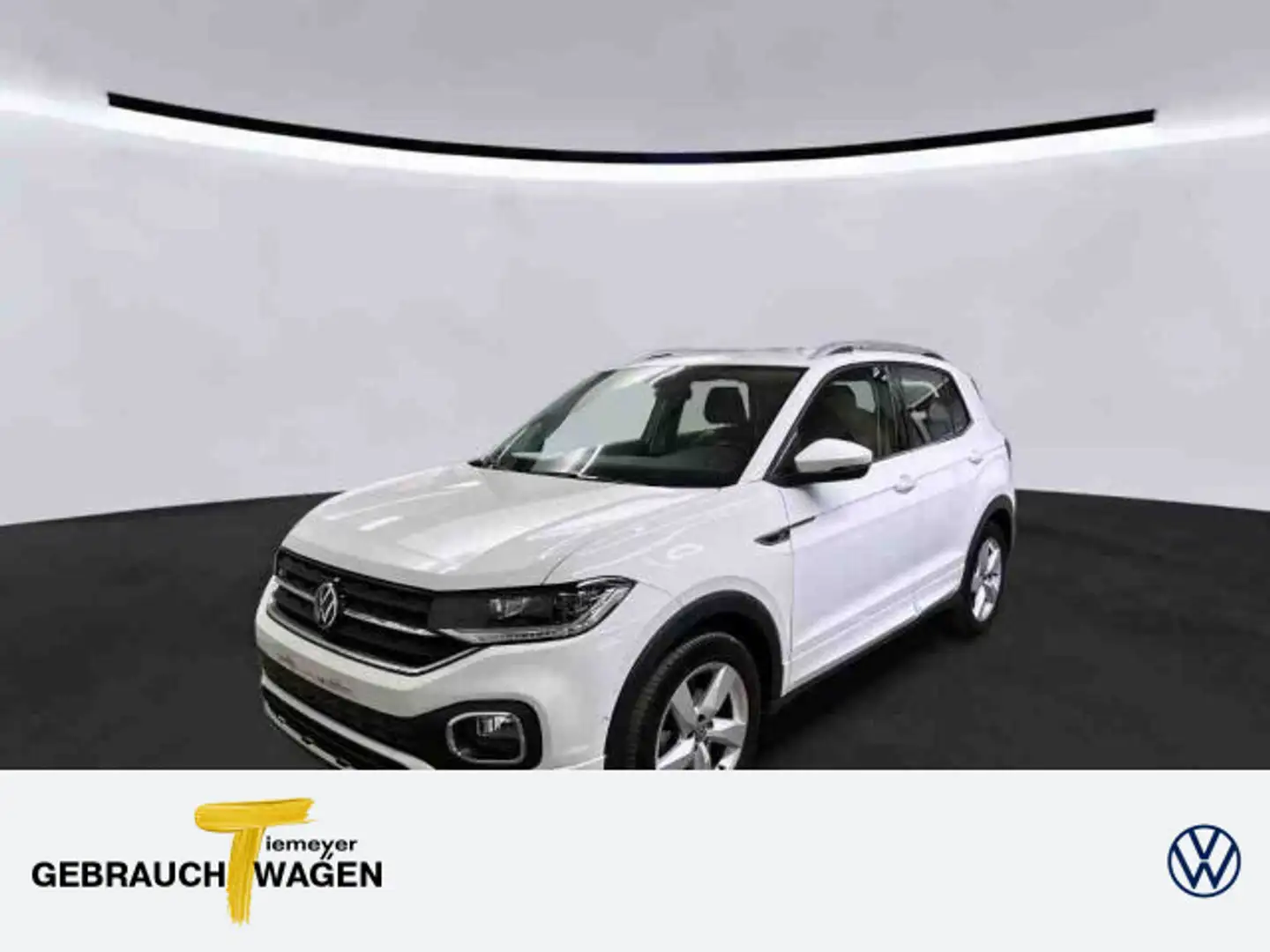 Volkswagen T-Cross 1.0 TSI R-LINE PARKLENK LED NAVI ACC LM1 Weiß - 1