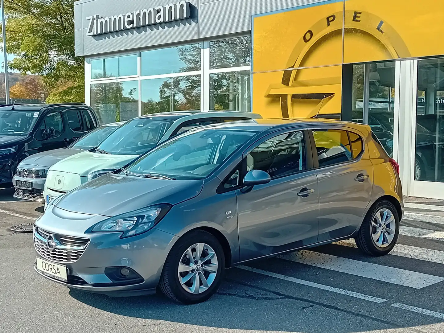 Opel Corsa E Active SHZ Klima PDC Gris - 1