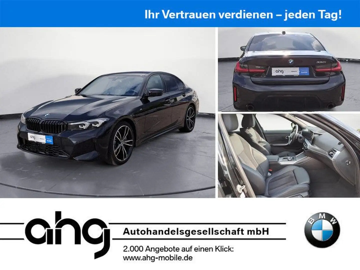 BMW 330 i Automatic M-PAKET | SHZ | TRAVEL | Garantie Schwarz - 1