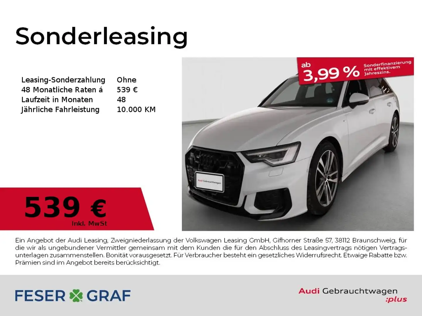 Audi A6 Avant 50TFSI e qu./S line/Matrix/Navi+/Kamera/HuD/ Blanc - 1