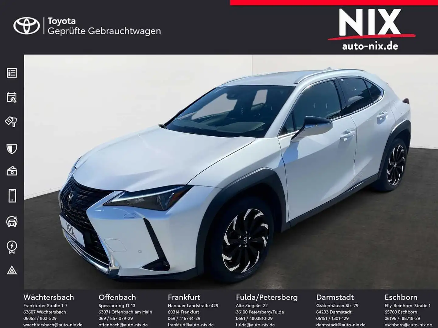 Lexus UX 250h 2.0 Hybrid Style Edition Velours Weiß - 1