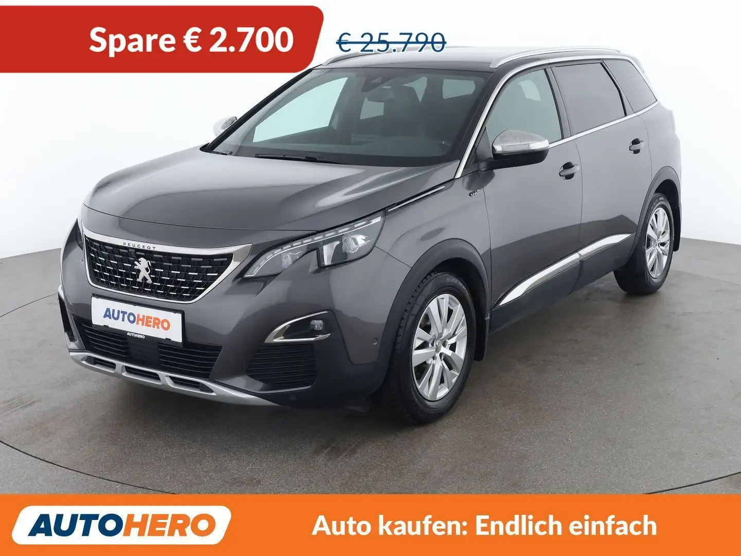 Peugeot 5008 2.0 Blue-HDi GT Grau - 1