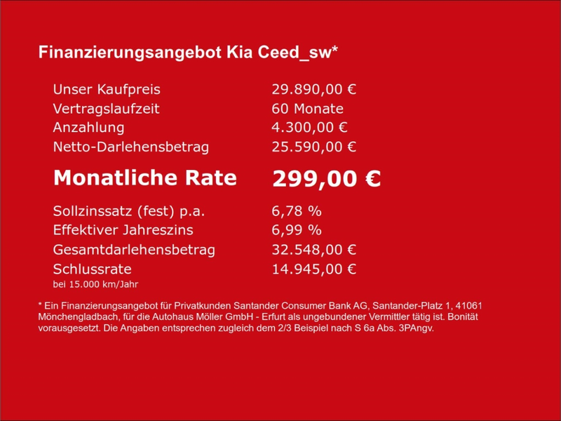 Kia Ceed SW / cee'd SW Platinum 1.6 PHEV Panodach *VOLLAUSSTATTUNG* Leder — photo 4