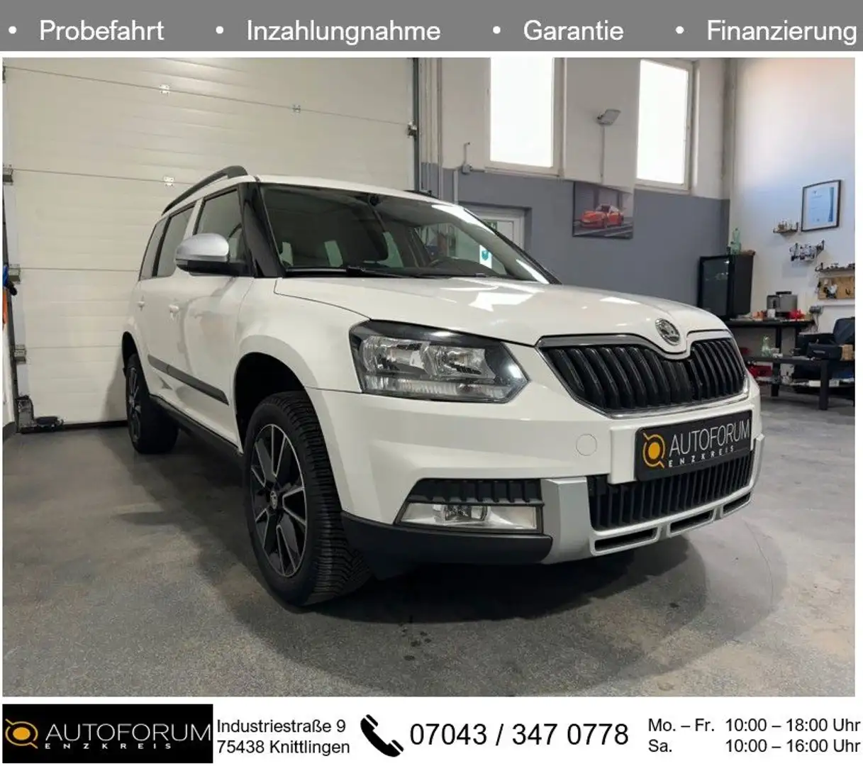 Skoda Yeti 1.4 TSI DSG Outdoor*SHZ*PANO*2Z-KLIMA* Weiß - 1