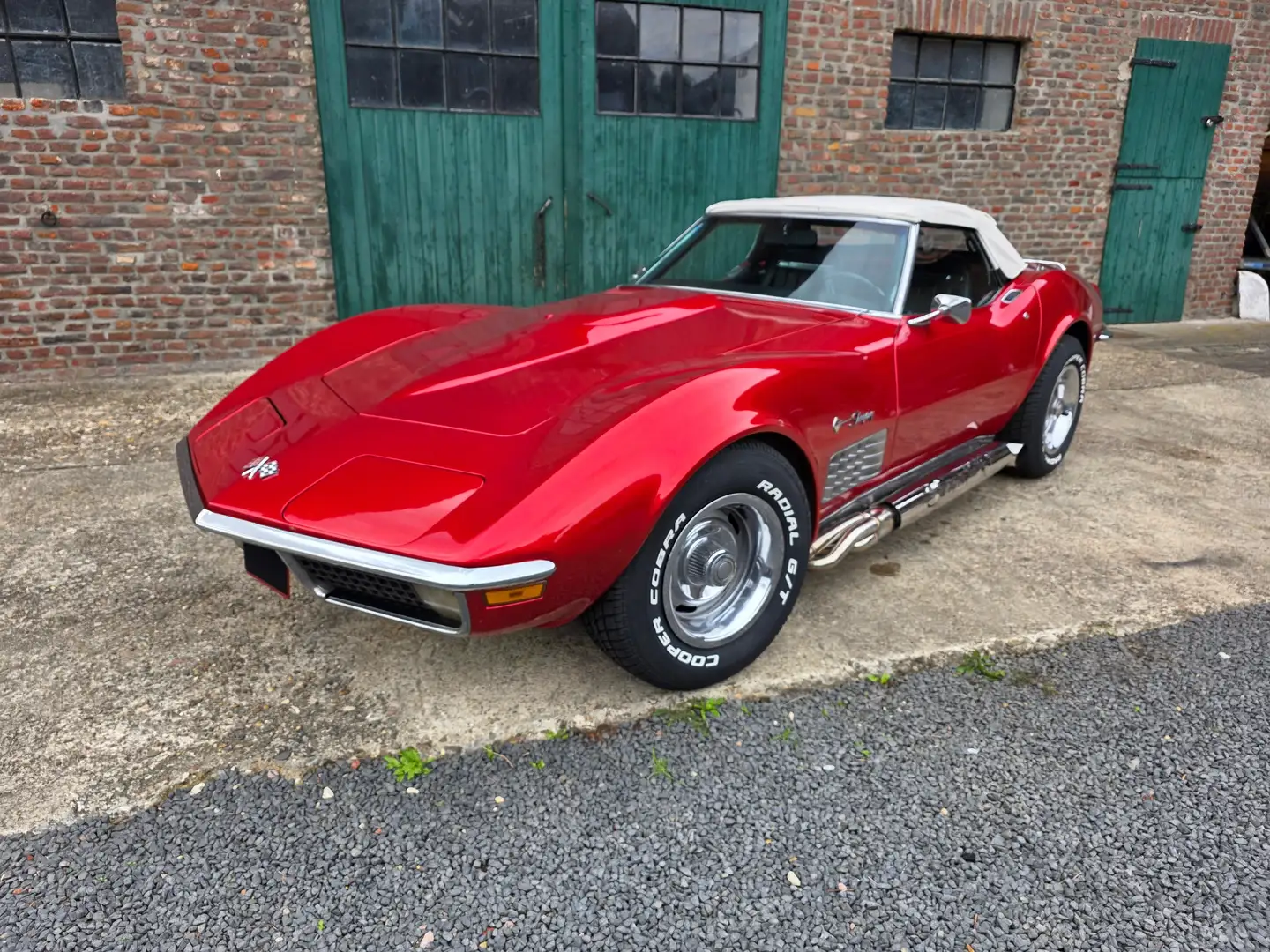 Corvette C3 Stingray 6,6l V8 Cabriolet Schalter Chrom Modell Rot - 2