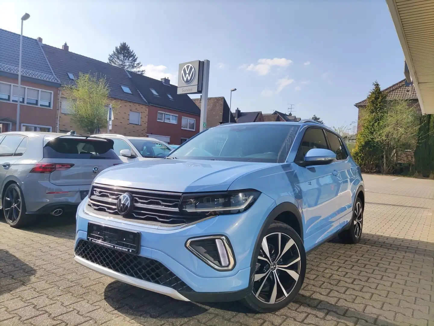 Volkswagen T-Cross R-Line,NAVI,AHK,IQ-Drive,KAM,ACC Blau - 1