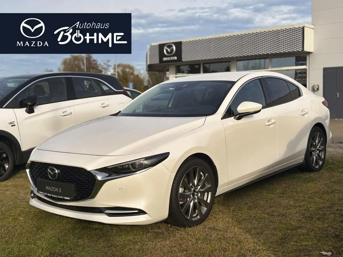 Mazda 3 SKYACTIV-X 2.0 M Hybrid SELECTION DES-P Blanc - 1