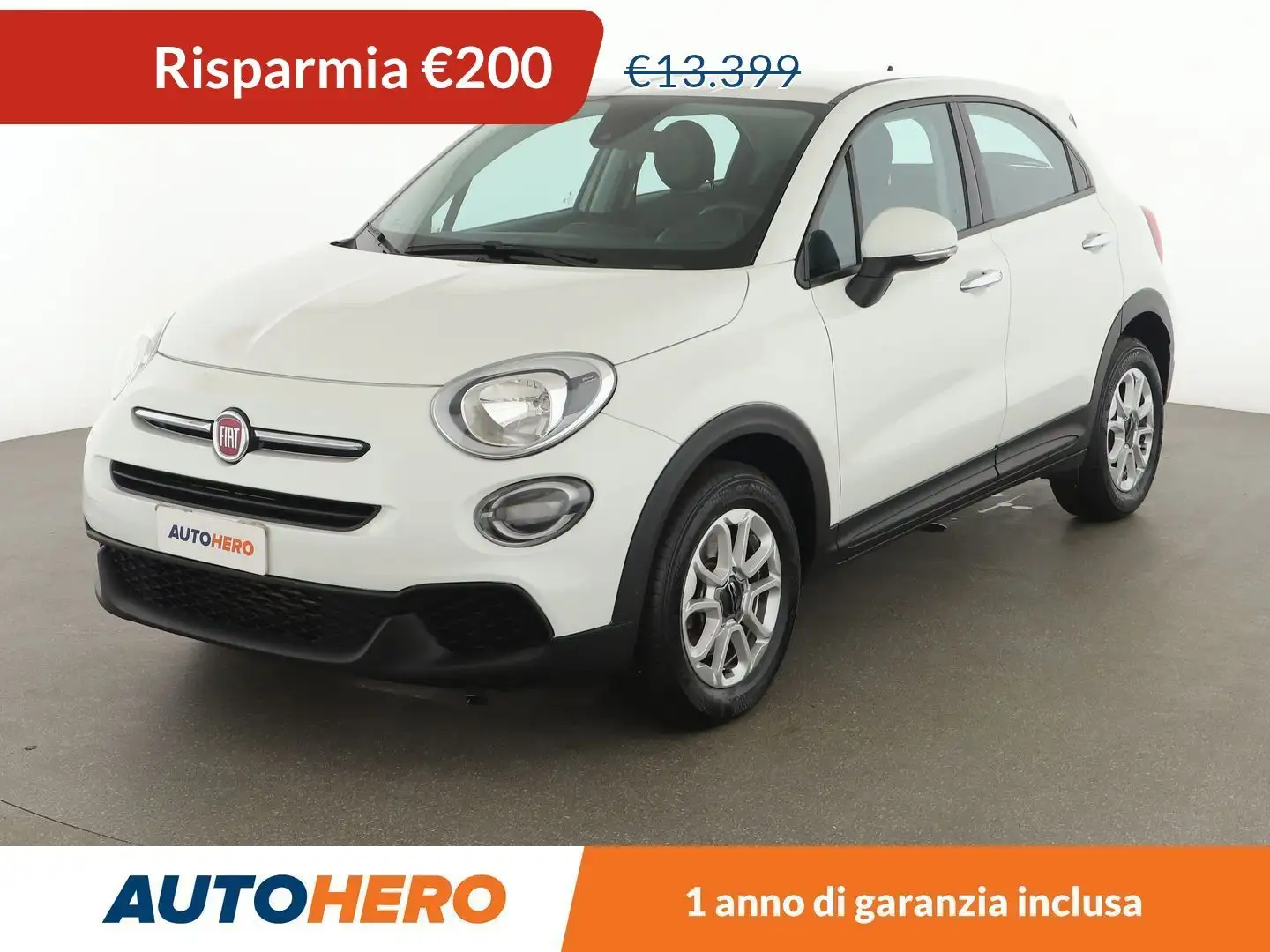 Fiat 500X 1.3 M-Jet Urban 95 CV Blanc - 1