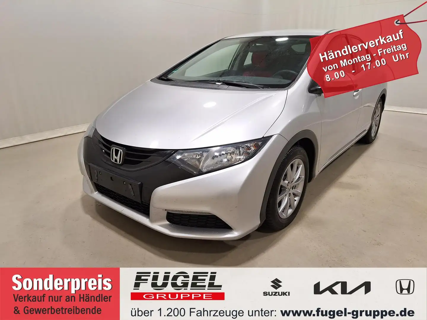 Honda Civic 1.4 Comfort Klimaaut.|Temp.|Radio/CD Silber - 1