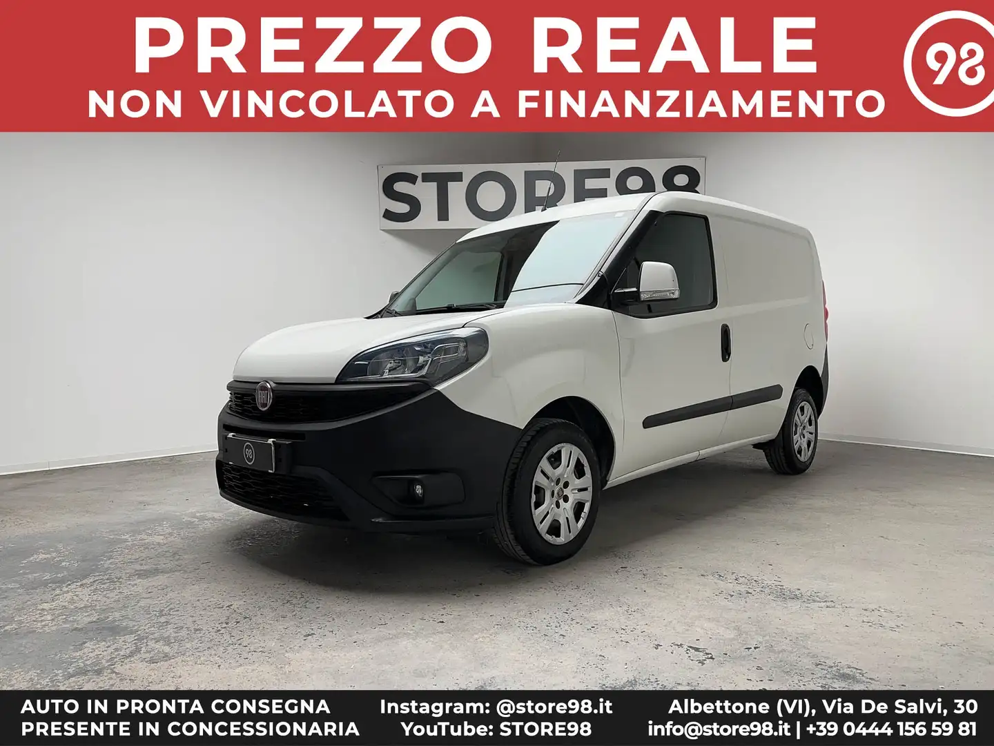 Fiat Doblo Cargo 1.3 MJT 95cv *PREZZO NETTO IVA* Wit - 1