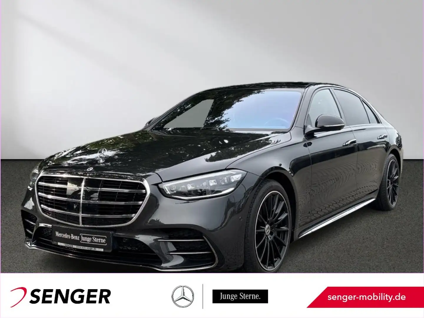 Mercedes-Benz S 400 d 4M lang AMG Standheizung Airmatic Pano Grijs - 1