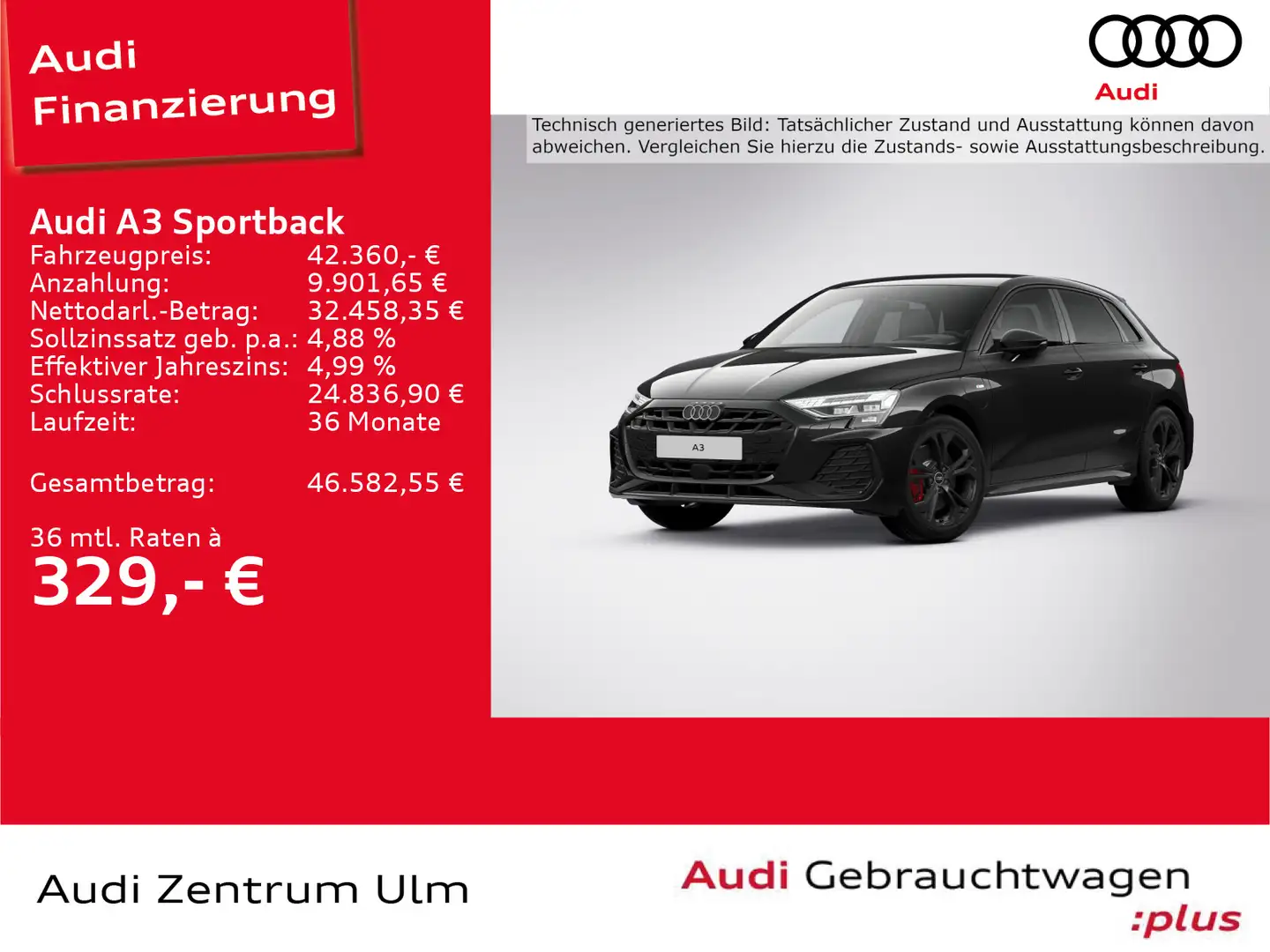 Audi A3 S-Line 45 TFSI e MATRIX 18 HuD NAVI Schwarz - 1