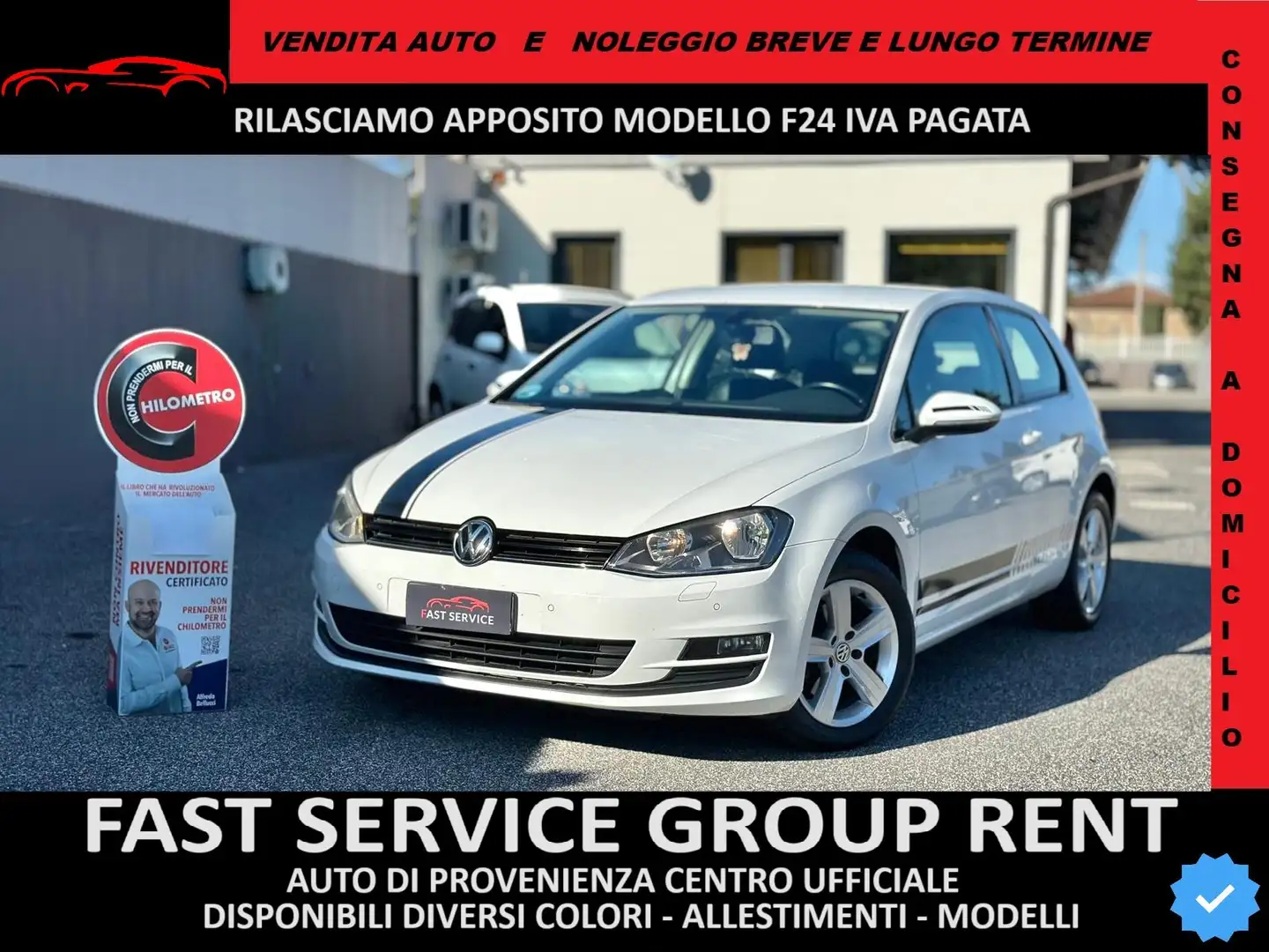 Volkswagen Golf Golf VII 3p 1.6 tdi Highline Business 110cv Wit - 1