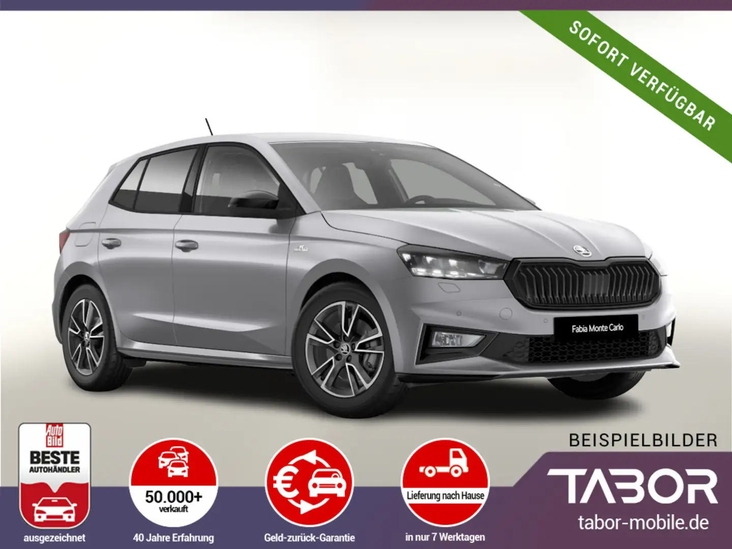 Skoda Fabia TSI 150 DSG MonteC ACC Kessy VirtC SHZ Kam Silber - 1